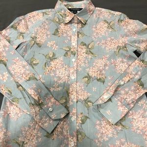 Brooks Brothers Liberty Arts Blue Shirt Blouse Top
